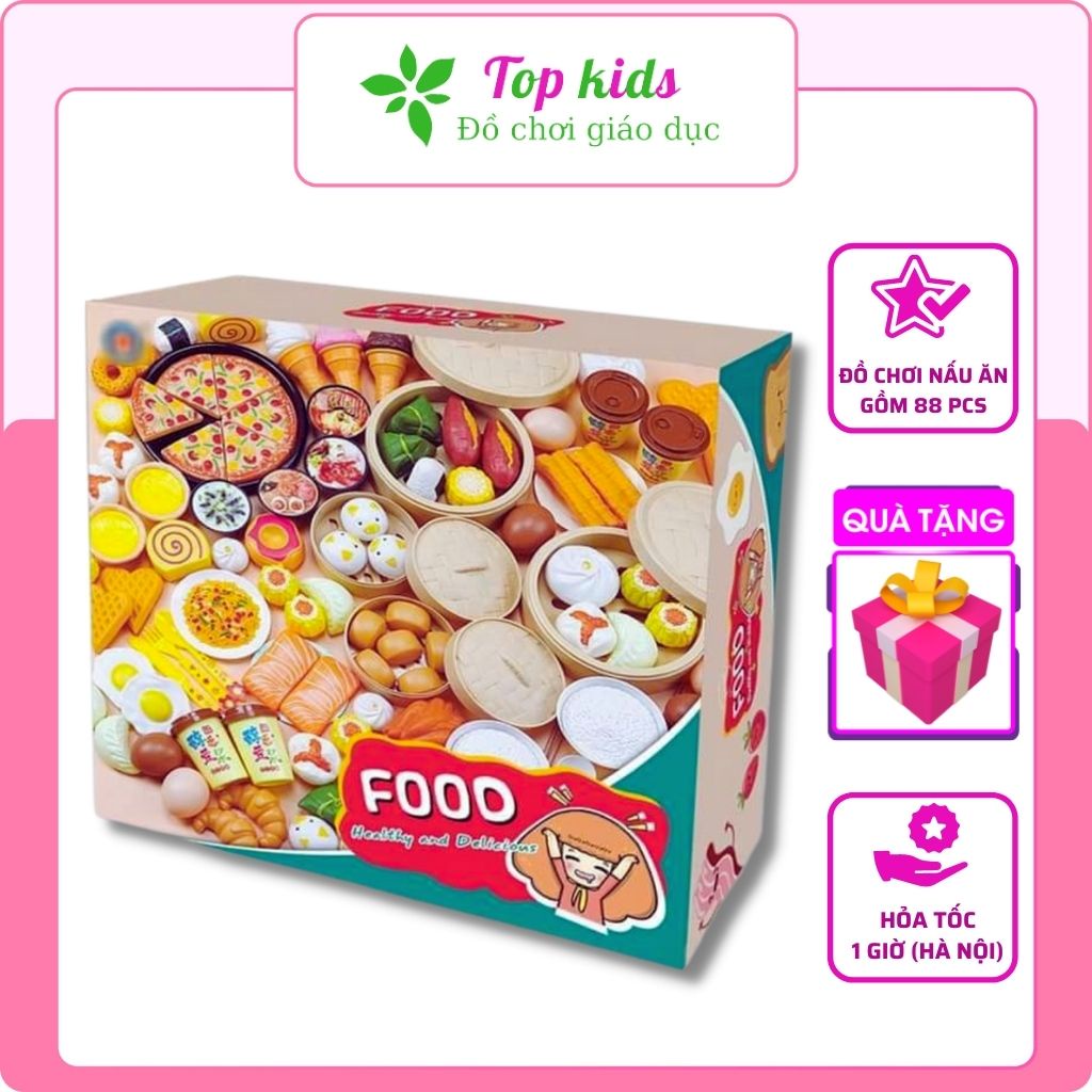 Đồ chơi nhà bếp mô phỏng đồ dùng nhà bếp nấu ăn cho trẻ em 2 đến 6 tuổi TOPKIDS