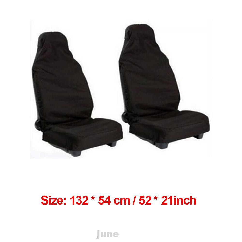 Vỏ bọc bảo vệ ghế ngồi xe hơi trước sau bằng polyester màu đen trơn phổ biến