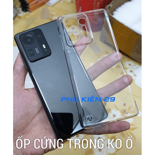 Ốp lưng cứng trong suốt không ố màu Pudini