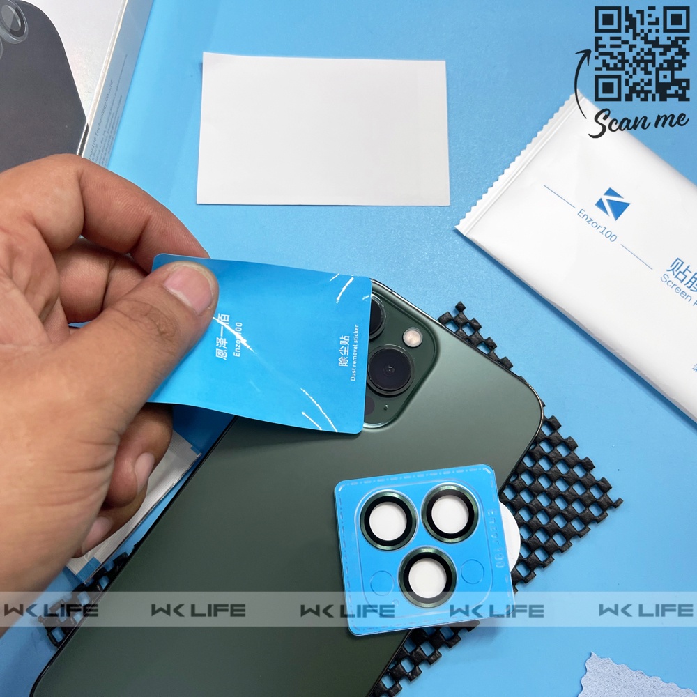Viền Bảo Vệ Camera Điện Thoại  KUZOOM Có Khung Dán Cho 12 Pro Max / 13 / 14 / 14 Pro Max