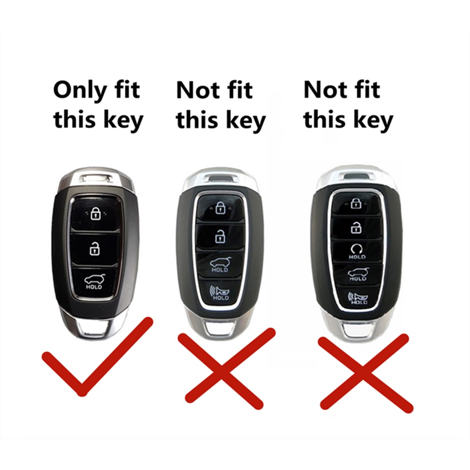 Ốp Bảo Vệ Chìa Khóa Xe Hơi hyundai solaris i10 i40 i20 i30 creta tucson santa fe ix35 ix25 elantra sonata kona 2008 verna