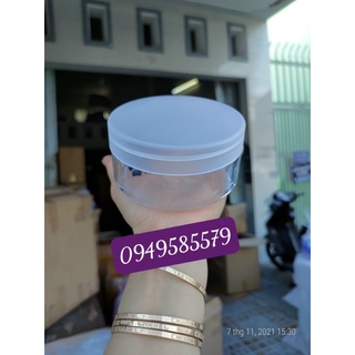 Hủ kiếng trong 180gr-có nắp lót