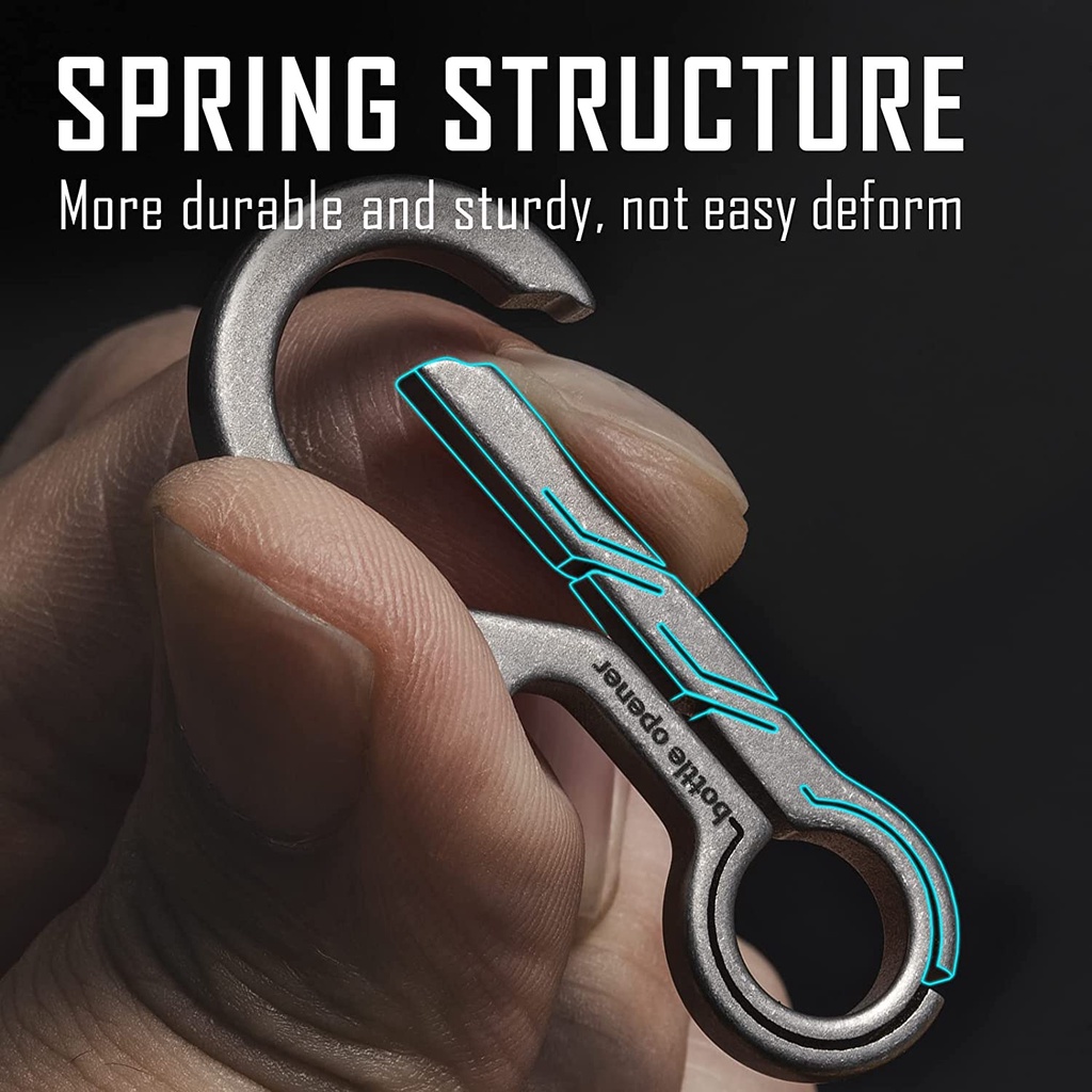 Bộ móc khóa Titan kèm ring KeyUnity KM01