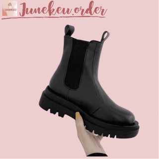 Giày BOOTS Nữ không dây không khoá co dãn boot ulzzang ĐẾ CHIẾN BINH