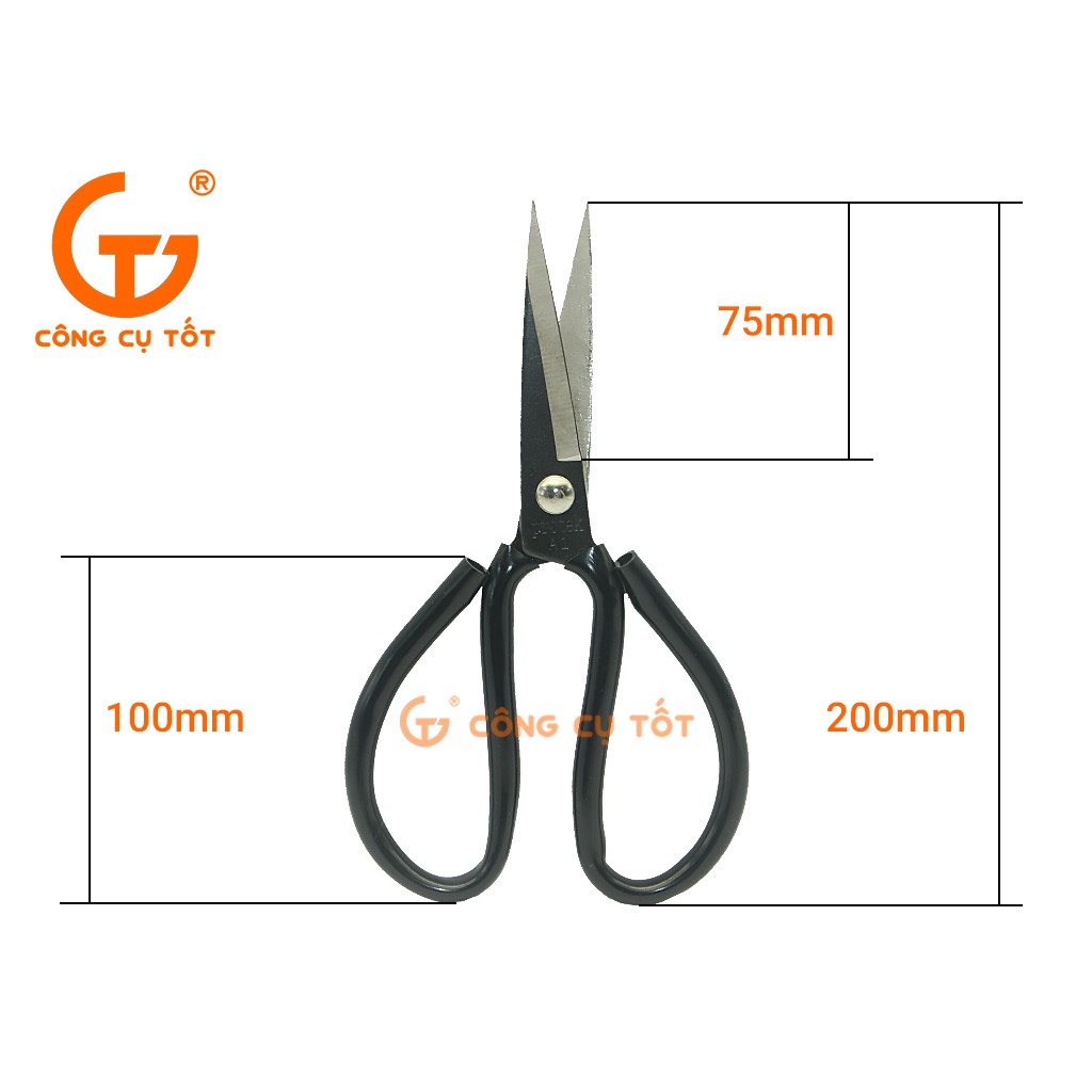 Kéo cắt 200mm tay bướm Protek A1