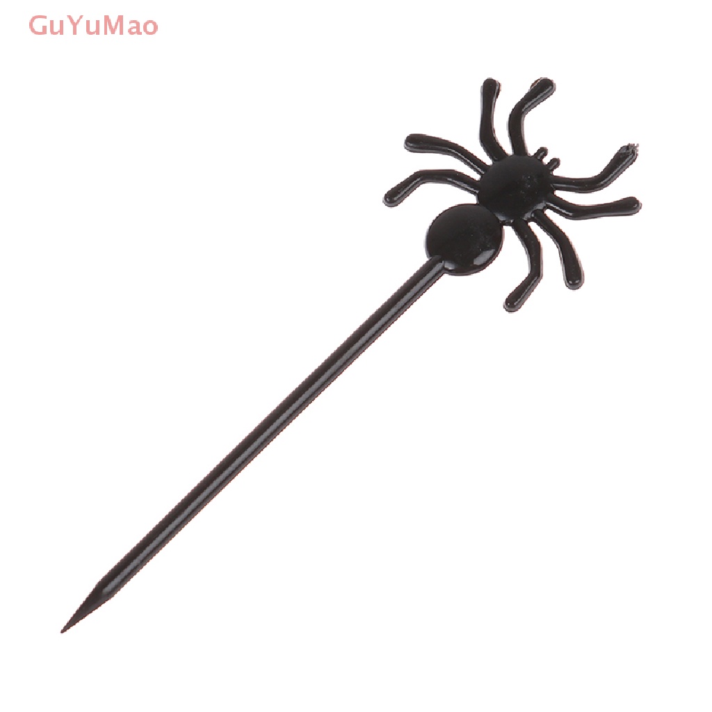 Set 10 Nĩa Ăn Trái Cây Bằng Nhựa Phong Cách Halloween