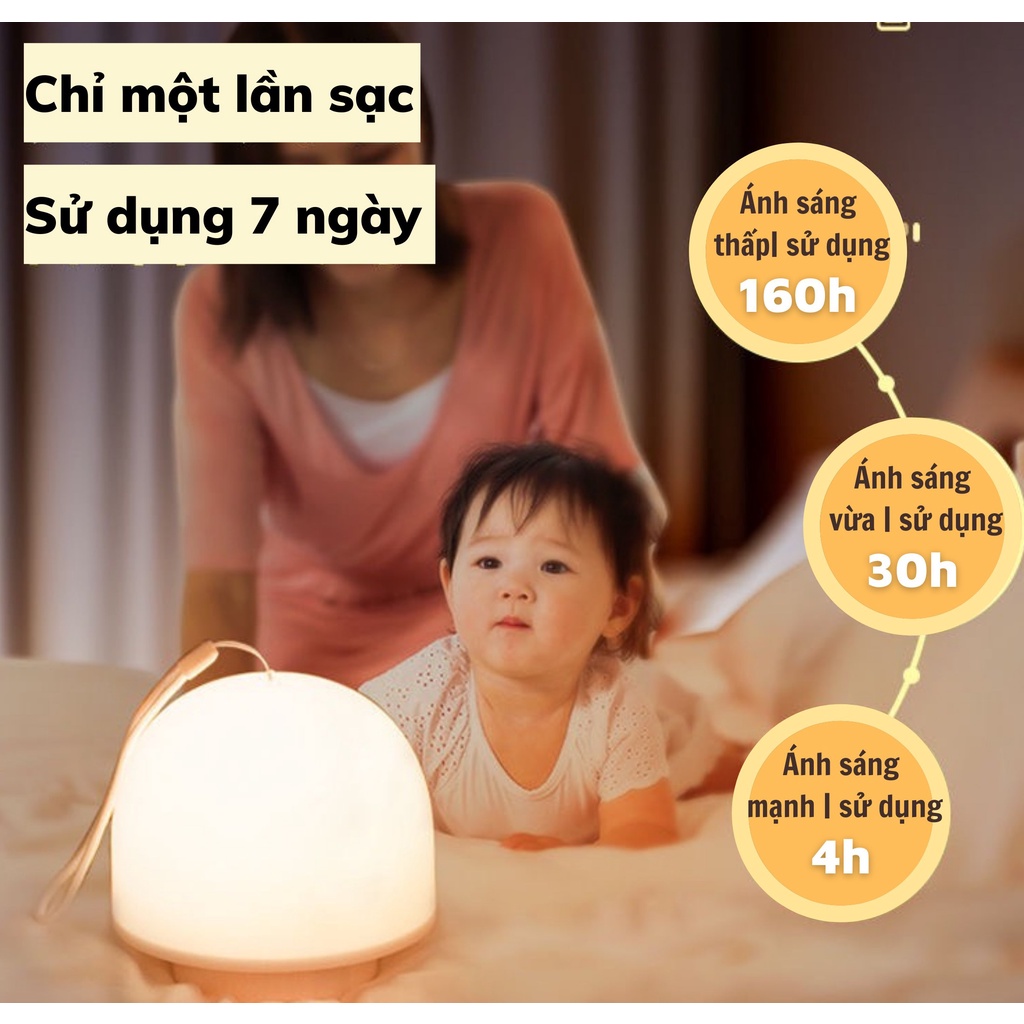 Đèn ngủ bảo vệ mắt cho bé sơ sinh và mẹ an toàn, siêu tiện lợi, hỗ trợ sạc bằng USB