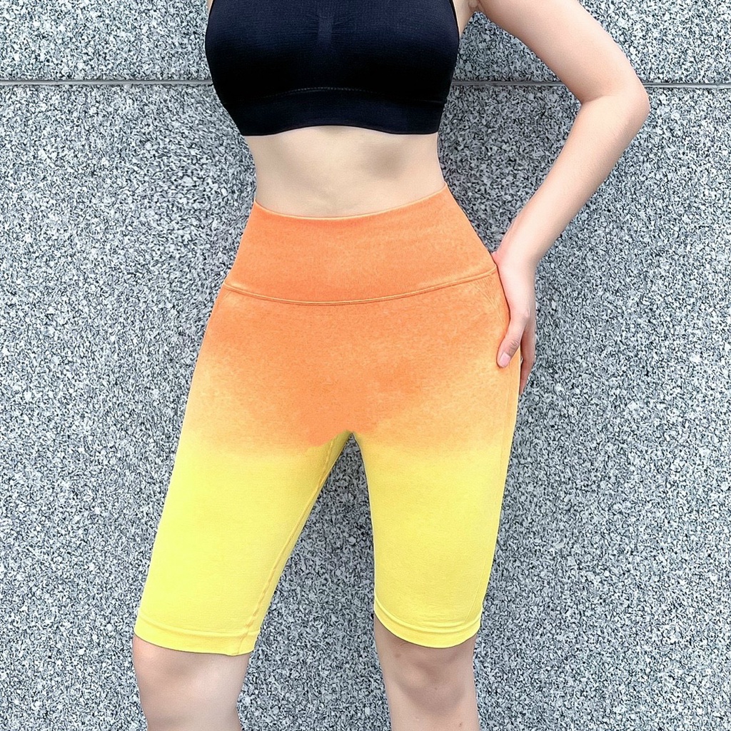 Quần Ngố Thể Thao QC Chun Mông Đủ Màu, Quần Lửng Tập Gym Yoga Cạp Cao Nhún Nâng Mông [Ảnh Chụp Thật] - OQ074