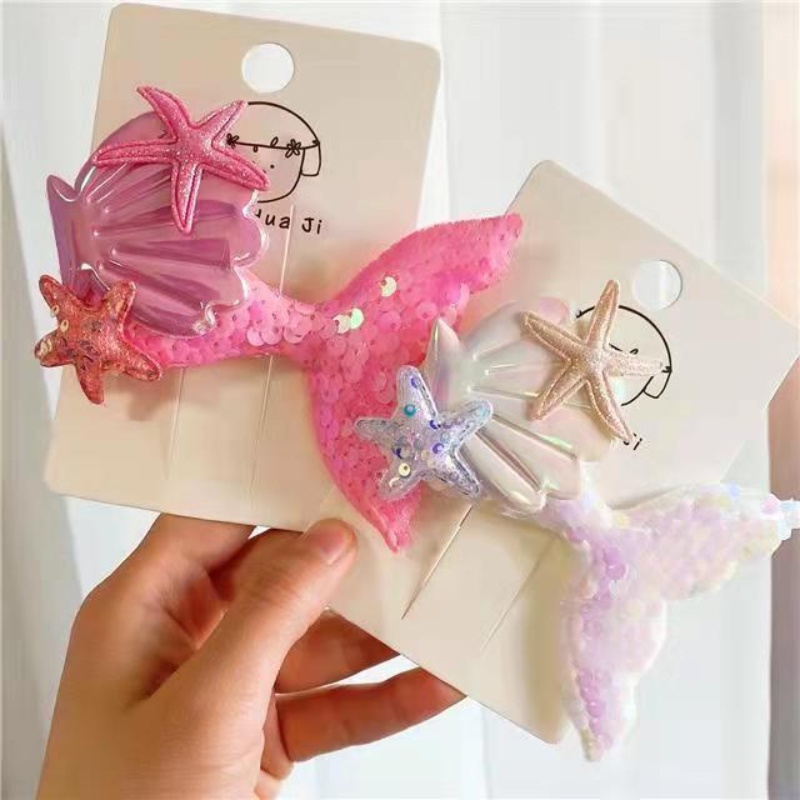 Kẹp Tóc Hình Đuôi Nàng Tiên Cá Dễ Thương Dành Cho Bé Gái