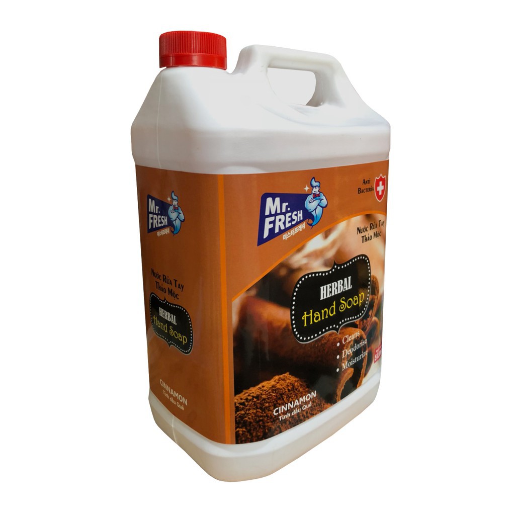 (Siêu tiết kiệm) Nước rửa tay tiệt trùng an toàn cho da Mr Fresh Hàn Quốc 5 lít | BigBuy360 - bigbuy360.vn