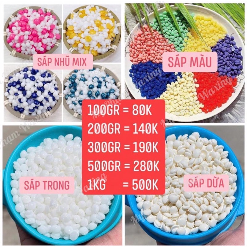 SÁP WAX BEANS ĐỦ MÀU