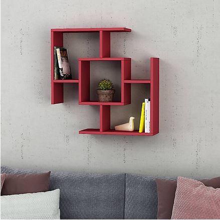 Kệ trang trí treo tường phòng khách- phòng ngủ sang trọng