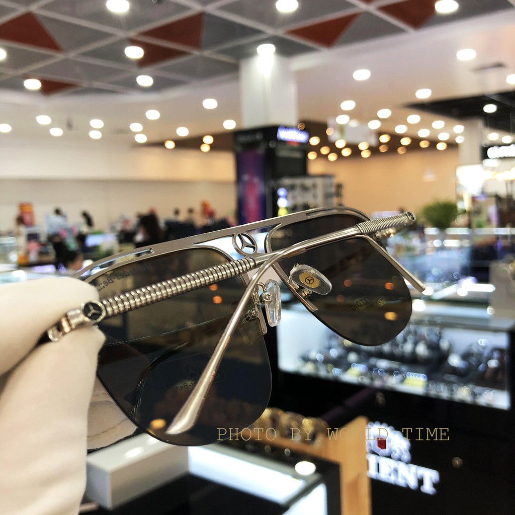 Kính mát nam cao cấp Benz04 full box, bảo hành 12 tháng, tròng Polarized cường lực,chống chói
