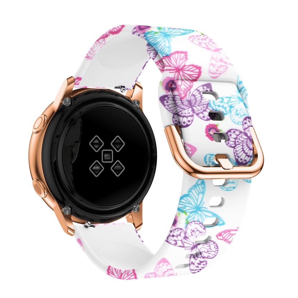 Dây Đeo Silicone 20mm 22mm Cho Đồng Hồ Samsung Galaxy Watch Active 2 40mm 44mm/ 3 41mm 45mm/ Huawei Gt 2 46 42mm