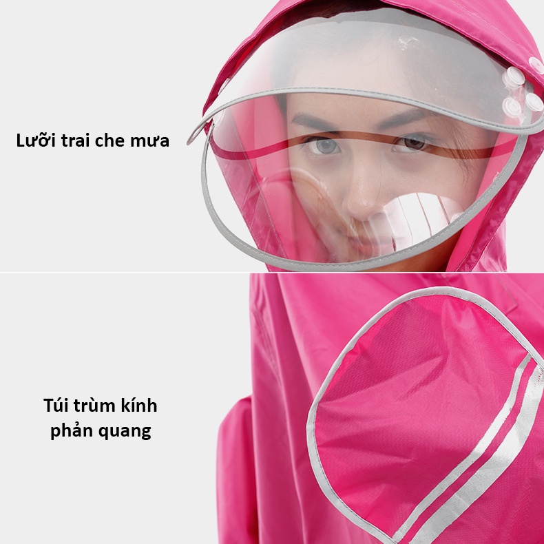 Áo Mưa Người Lớn 1 Đầu Vải Dù Cao Cấp Hàng Nhập Khẩu