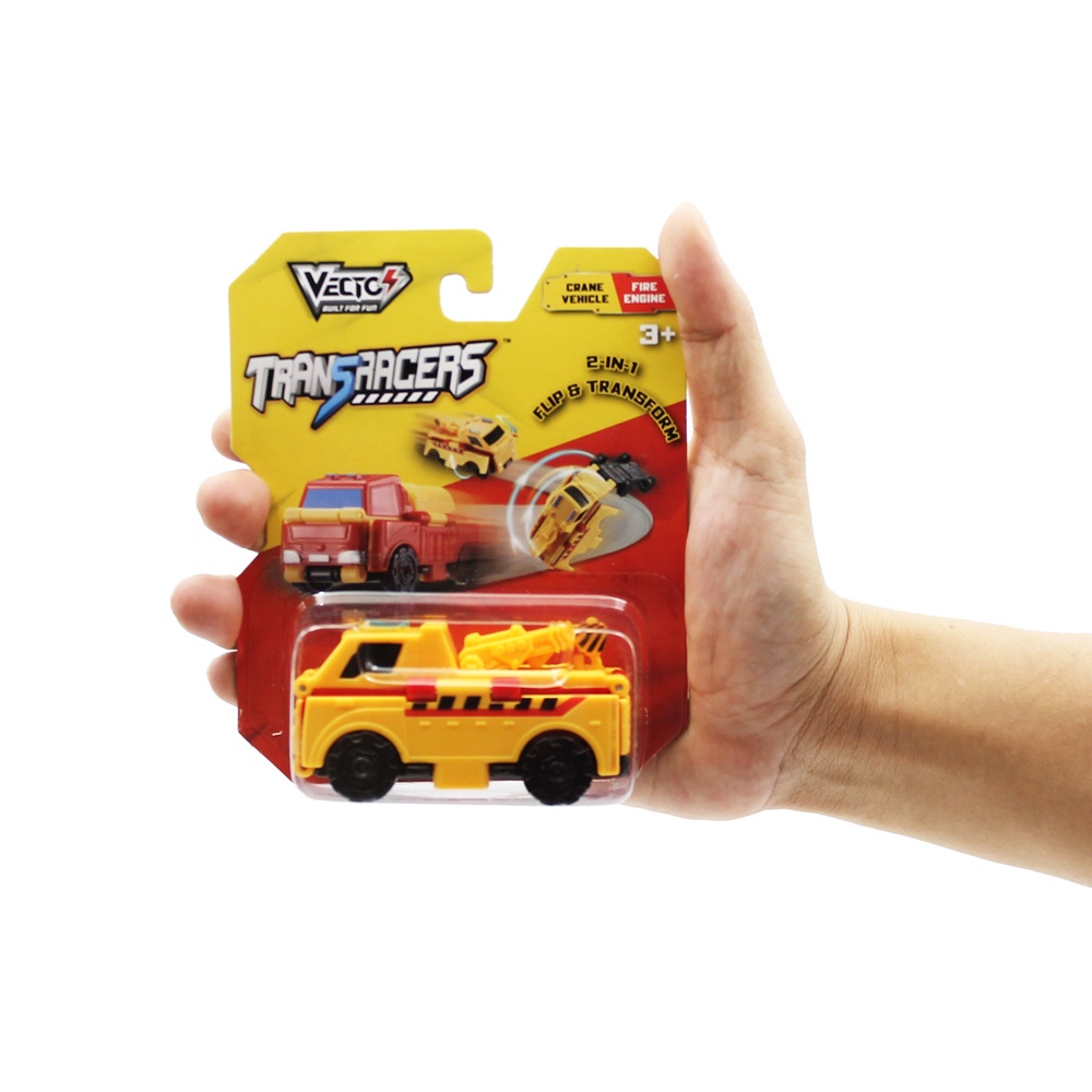 Đồ Chơi Xe Biến Hình Transracers Crane Vehicle / Fire Engine - Vecto VN463875-36