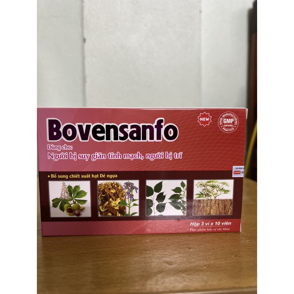 Bovensanfo-dùng cho người suy giản tĩnh mạch.