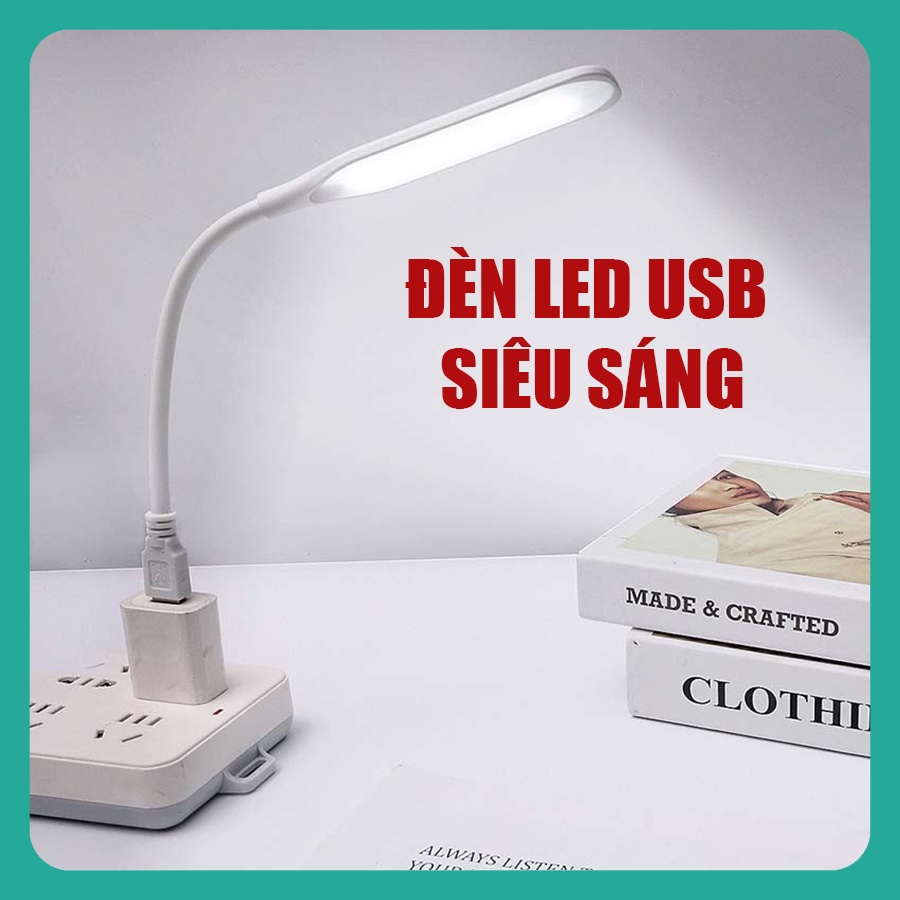 Đèn LED USB, Đèn Led USB siêu sáng,có thể uốn cong linh hoạt hỗ trợ đọc sách, trang điểm