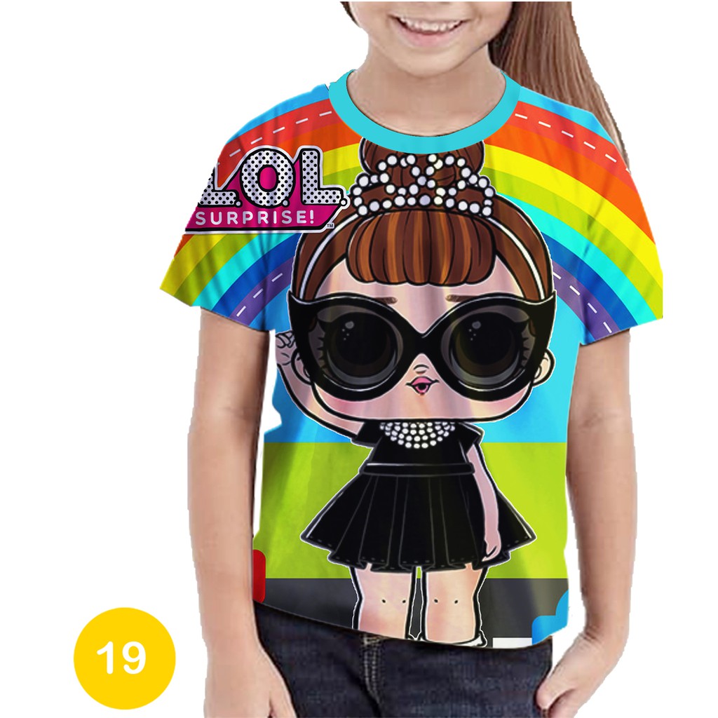 Lol Surprise Áo Thun In Họa Tiết Hoạt Hình 3d Xinh Xắn Cho Bé Gái 19
