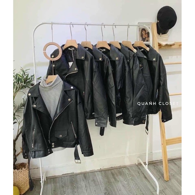 SIÊU HOT ÁO KHOÁC DA KÈM ĐAI CỔ VEST | BigBuy360 - bigbuy360.vn