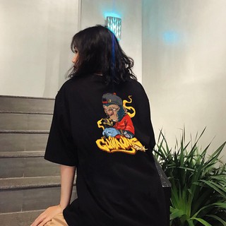 Áo Thun Unisex Tay Lỡ Monkey Tatoo