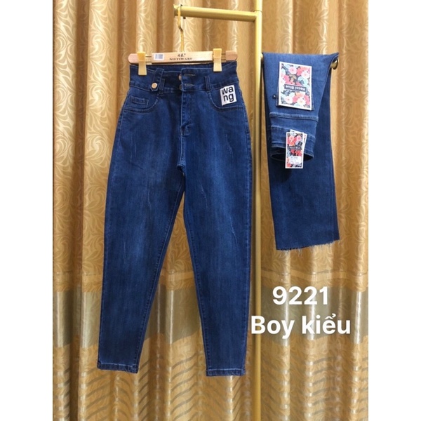 Quần bò baggy nữ ,quần jean baggy nữ cạp cao co giãn ( cam kết y hình )