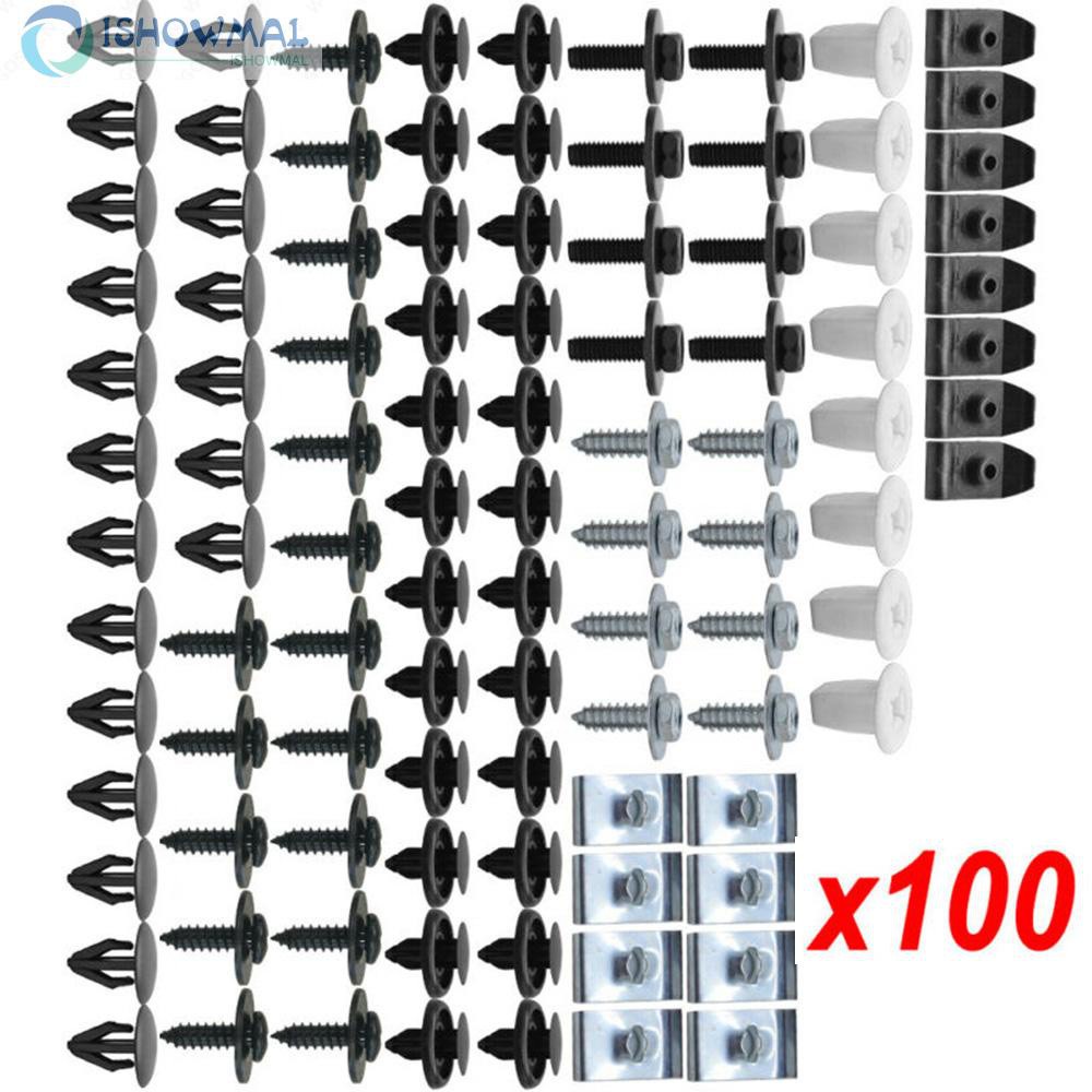 Bộ 100 Ốc Vít Nhựa Cho Xe Hơi