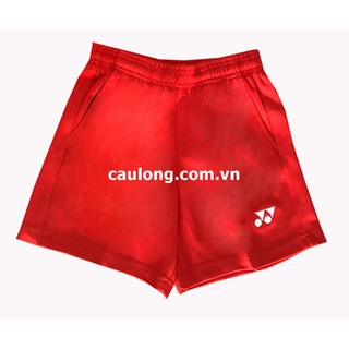 Quần Short Cầu Lông Nam Nữ Yonex trơn màu đỏ
