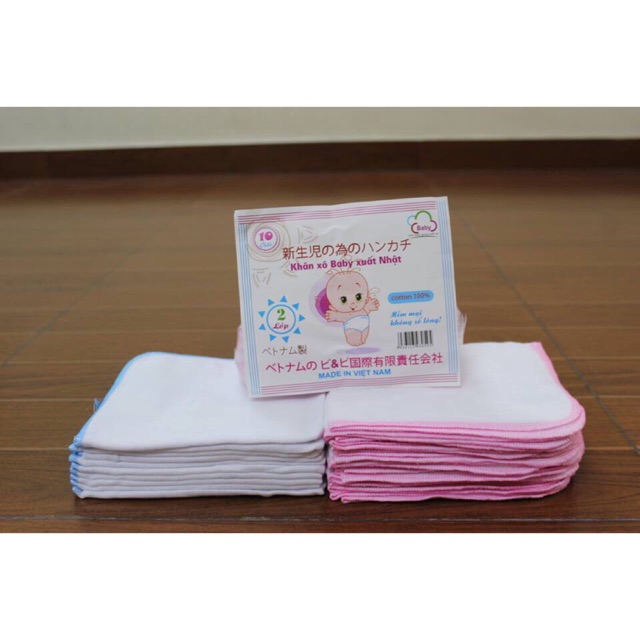 Khăn sữa xô xuất Nhật 2 lớp loại đẹp