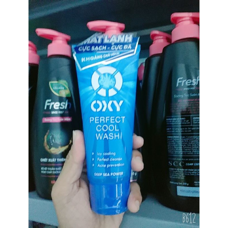 Gel rửa mặt sạch nhờn siêu mát lạnh OXY Perfect Cool Wash 100g