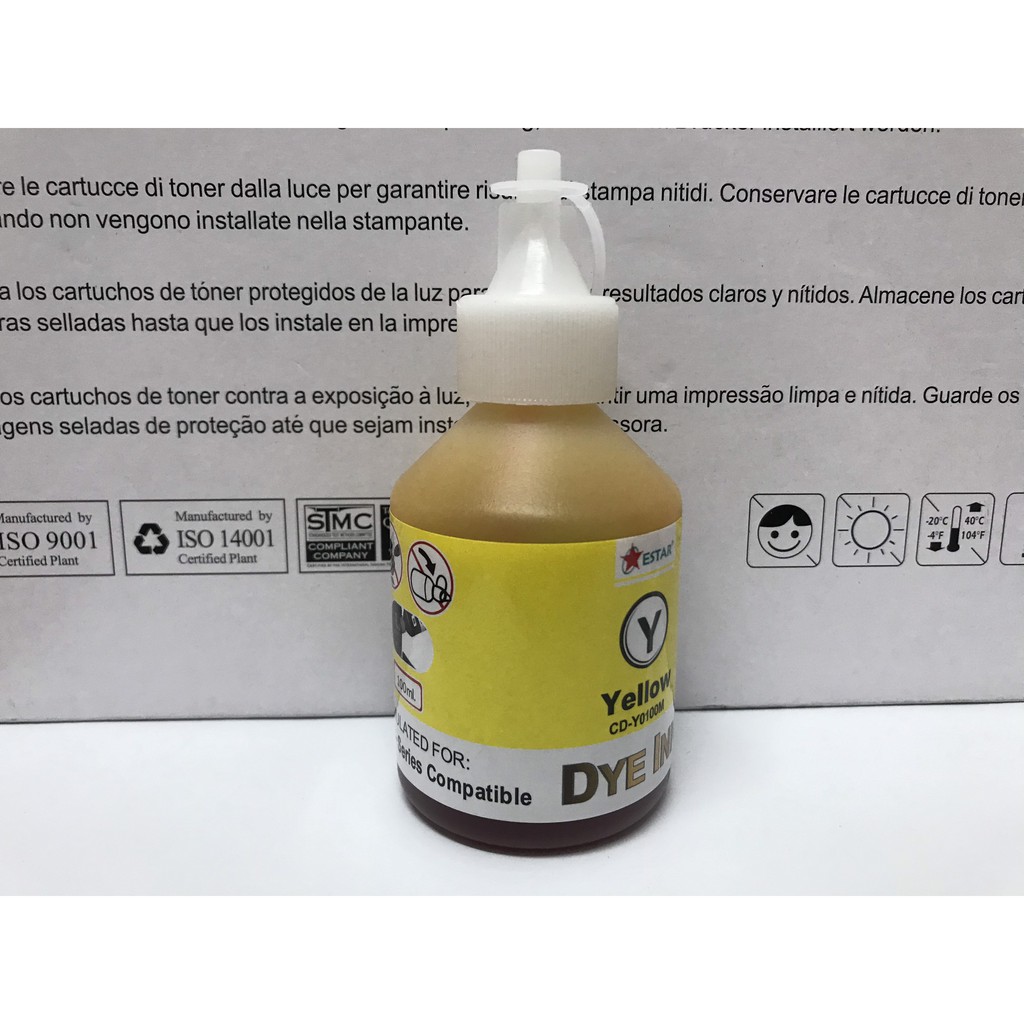 MỰC NƯỚC 100ml CHO MÁY IN EPSON - BỘ 6 MÀU