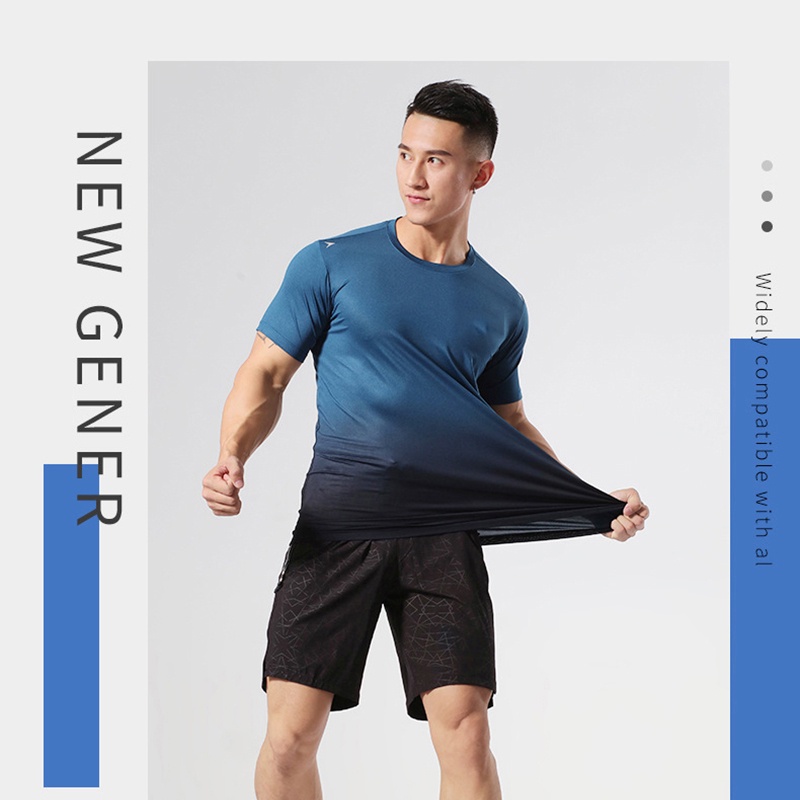 Áo Thun Thể Thao Tay Ngắn Mau Khô Chuyên Dụng Cho Nam