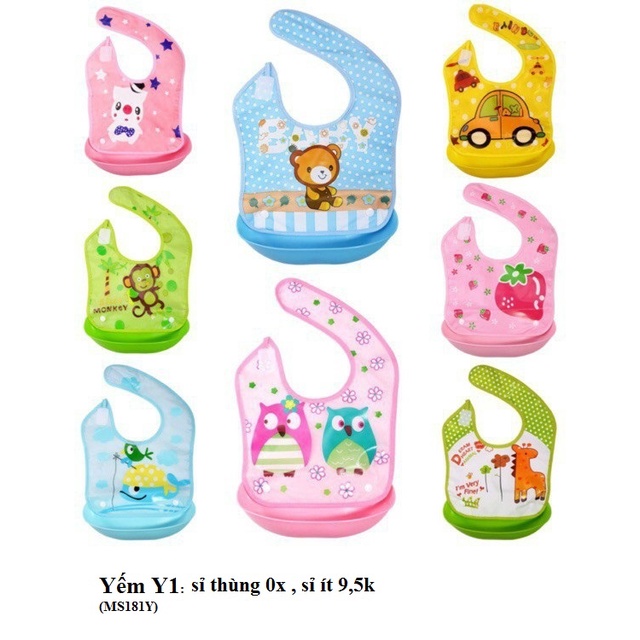 Yếm ăn dặm có máng Y1 cho bé