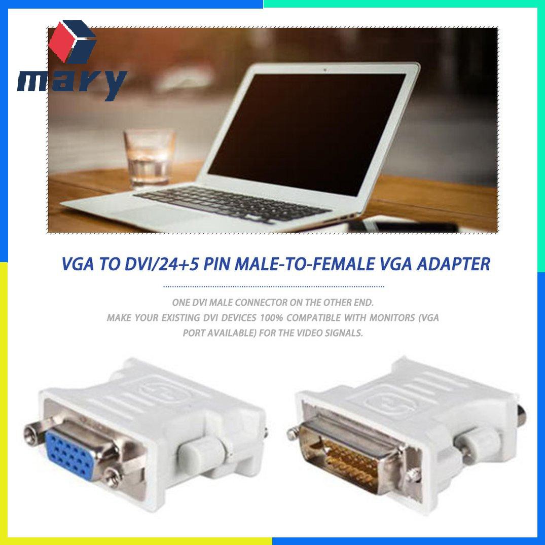 Đầu Chuyển Đổi Vga Sang Dvi D / 24 + 1 Pin Male Sang Vga Female