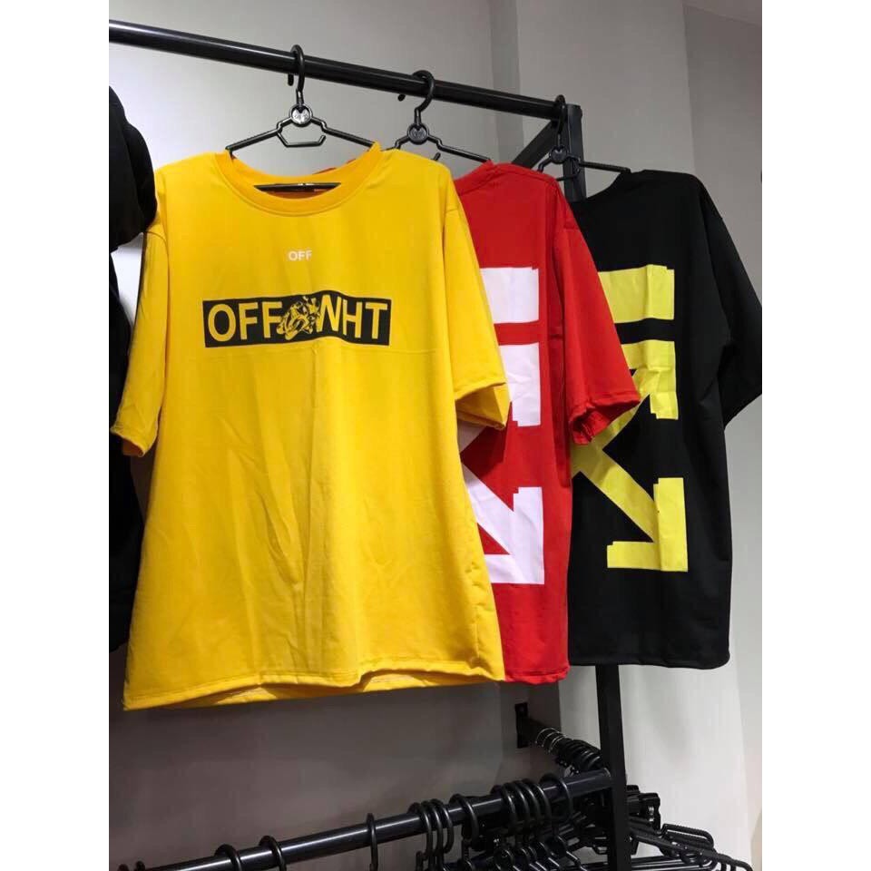Áo thun OFF WHITE Basic 3 màu Đen Đỏ Vàng