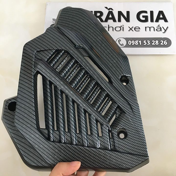 Ốp che két nước xe AB airblade 2016-2017-2018-2019 che quạt gió air blade xi crom cacbon - phụ kiện trang trí đồ kiểng
