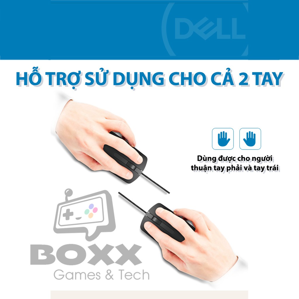 Chuột máy tính Dell MS116 Đen - Chính hãng bảo hành 6 tháng