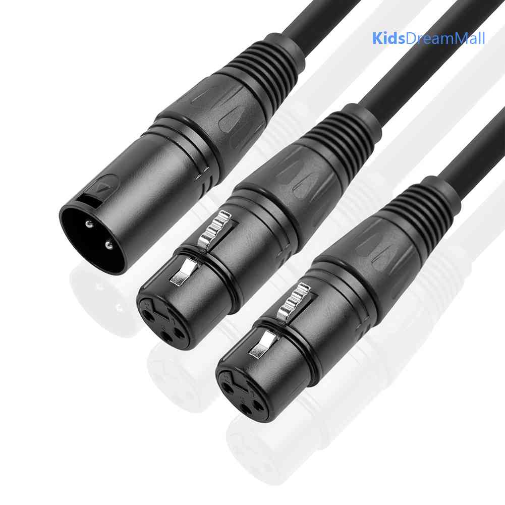 Dây Cáp Chia Chữ Y Màu Đen Dài 50cm 3 Pin XLR