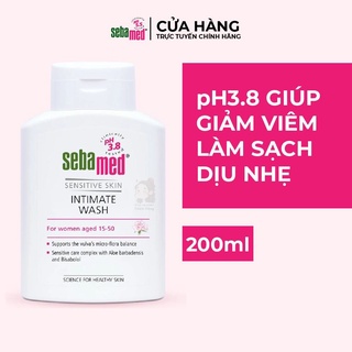   HÀNG CTY  Dung dịch vệ sinh phụ nữ chuẩn cân bằng pH vùng kín Sebamed pH3.8 50 200ml 
