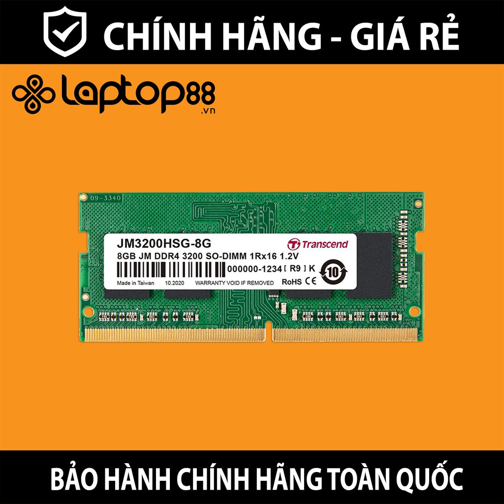 RAM Laptop Transcend JetRam JM2666HSG JM3200HSG - Hàng chính hãng - Bảo hành 36 tháng 1 đổi 1