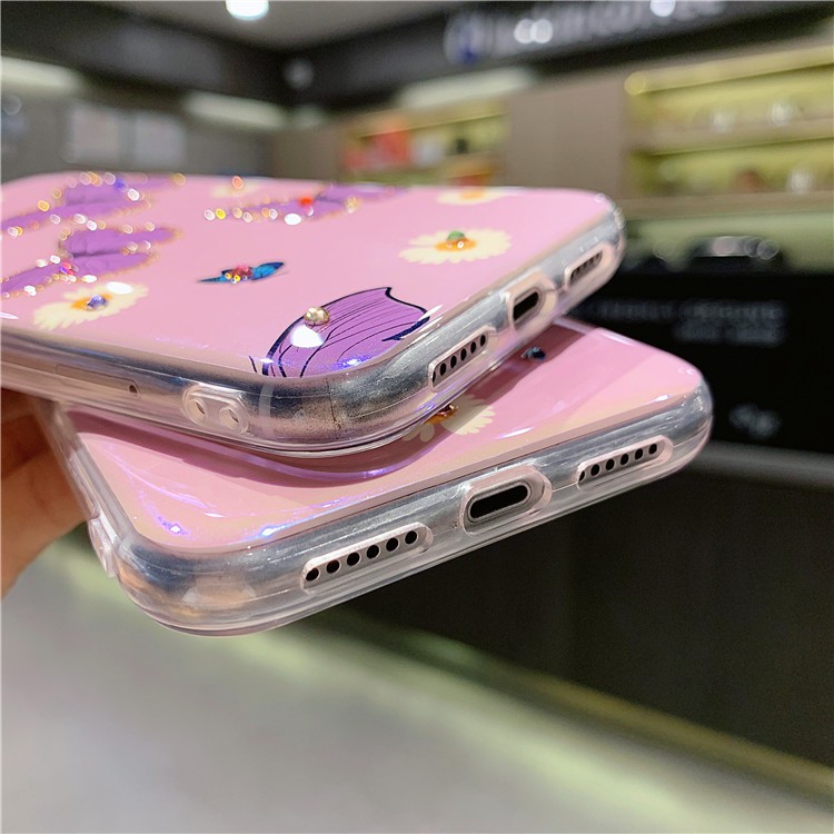 Ốp iPhone Bướm Hồng cho iPhone 12 Pro Max/ 12 Pro/ 12/ 11 Pro Max/ 11/ Xs Max/ Xs/ X/ 7/8 Plus