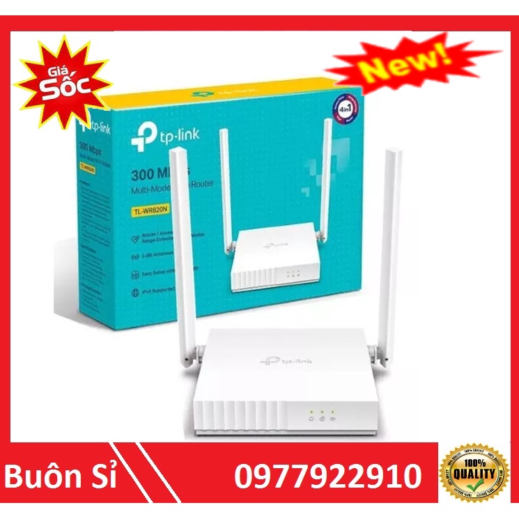 Bộ phát WiFi - Router WiFi TPlink TL-WR 820N chuẩn N tốc độ 300Mbps - Chính Hãng Mới 100% full box