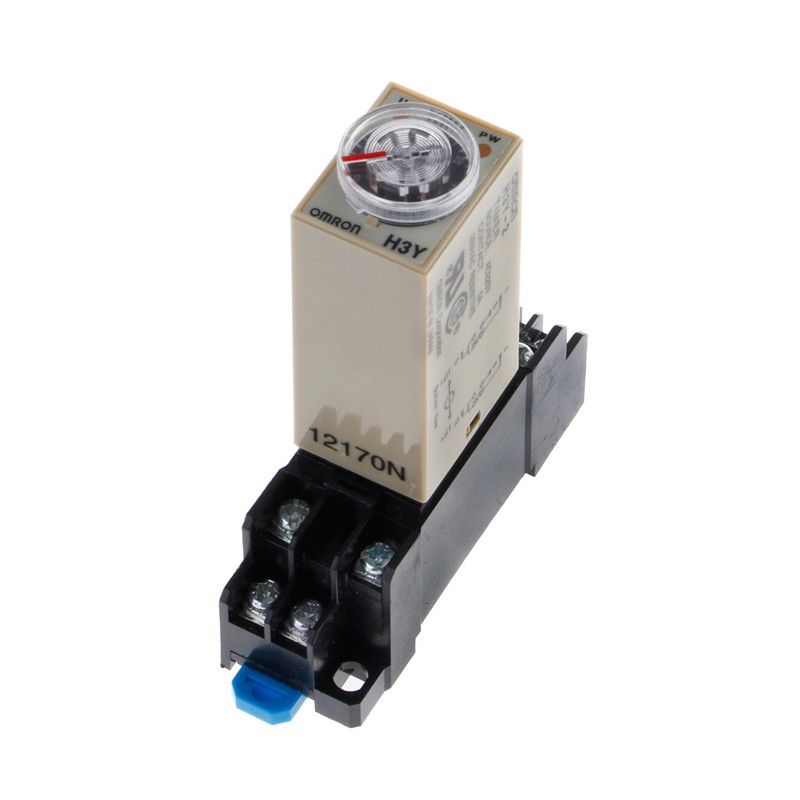 ♡ ♡ AC 220V H3Y-2 Power On Time Delay Relay Solid State Timer 1.0~30 Min Socket Base