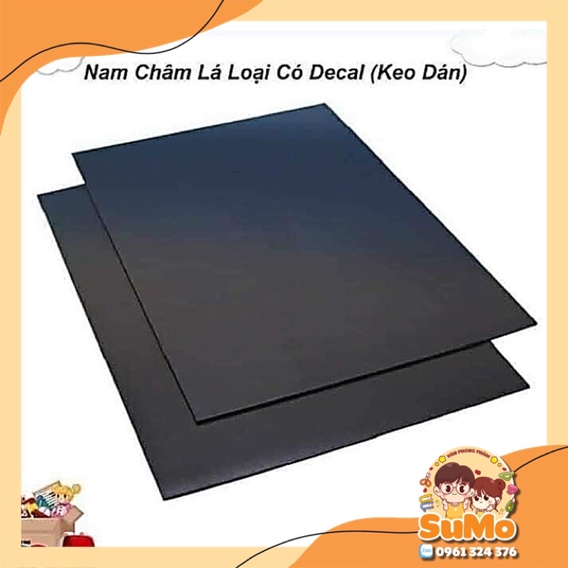 Nam châm lá dẻo A4 loại có decal