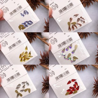 🐾ĐỒ NAIL🐾 Đá đính móng túi 10v - Mã P.03 - Đá khối chân vàng