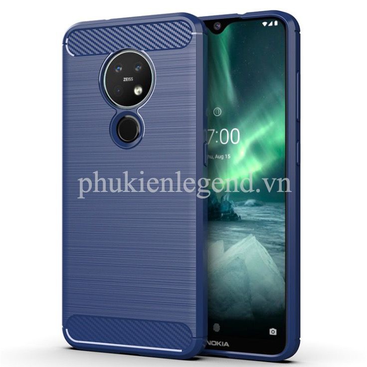 Ốp lưng chống sốc Vân Sợi Carbon RUGGER ARMOR dành cho Nokia 7.2