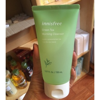 SỮA RỬA MẶT KHÔNG TẠO BỌT INNISFREE GREEN TEA MORNING CLEANSER 150ml - MẪU 2019