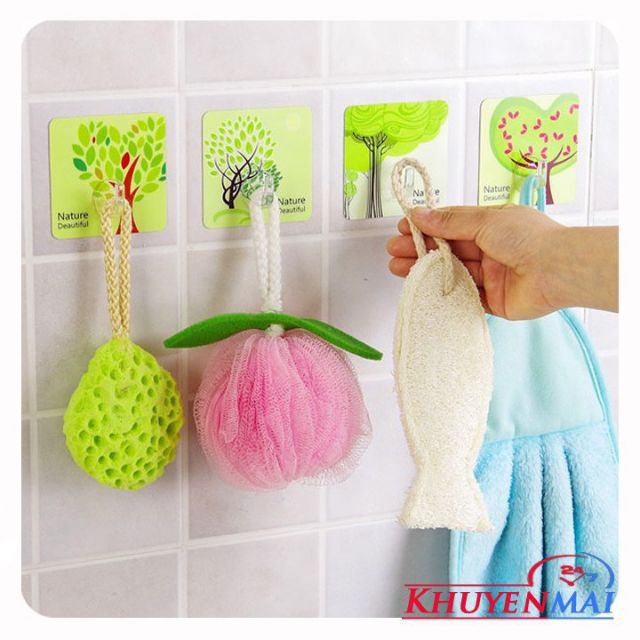 Móc Dán Tường 3D Siêu Dính Chắc