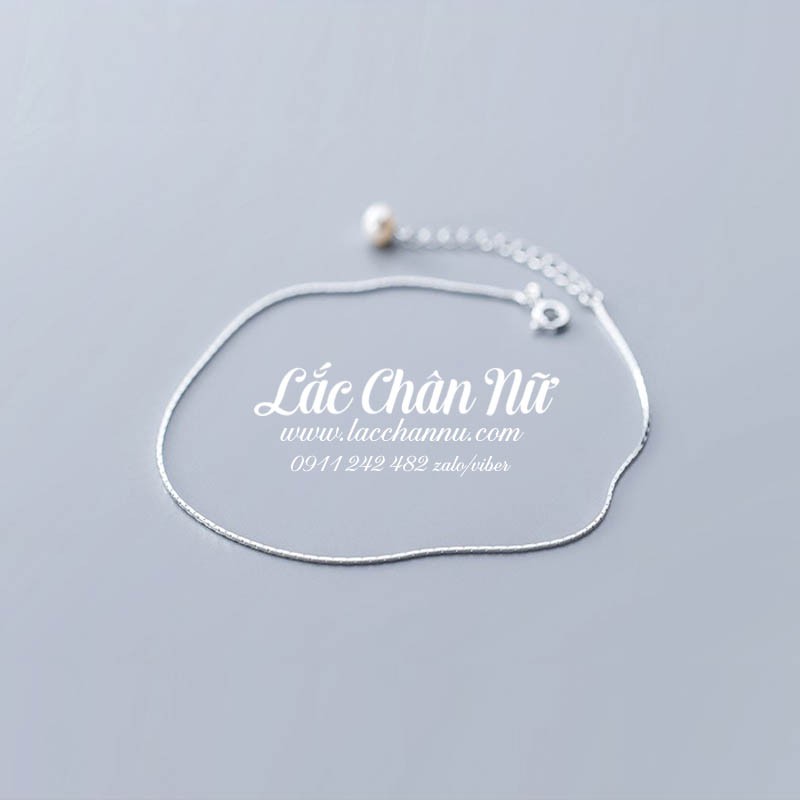 Lắc Chân Bạc S925 - Đơn giản nhẹ nhàng - Tặng Hộp Đựng Lắc - Dễ Dàng Chỉnh Size - LCBN183 - 2T SILVER