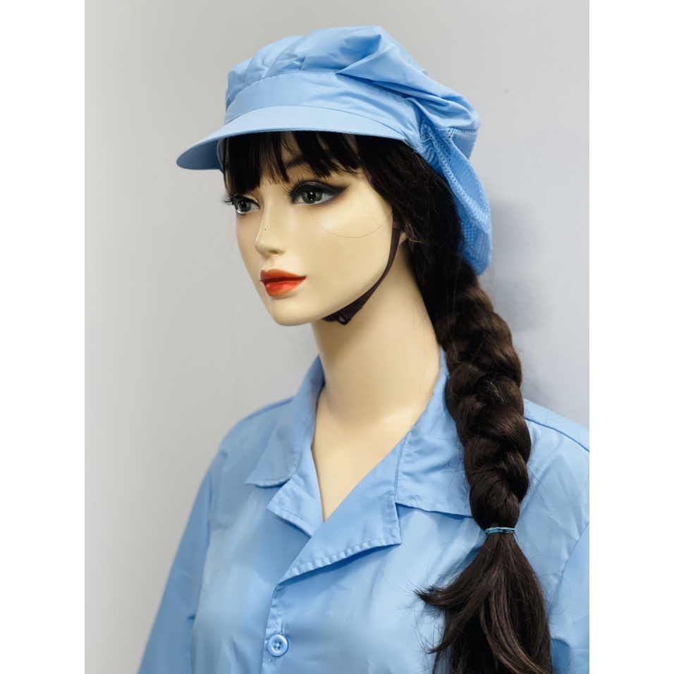 Đồ thực phẩm nam nữ ngắn tay 2 túi vuông vải silk mịn thoáng mát _ Hình chụp thật